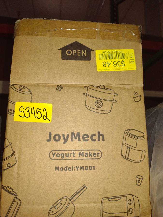 JoyMech Yogurt Maker, Compact Greek Yogurt Maker Machine with Constant Temperature Control, Stainless Steel Container, 1 Quart for Home Organic