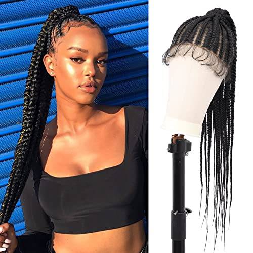 Jumbo Braided Brinbea Braided Wig With Full Lace Front In Black