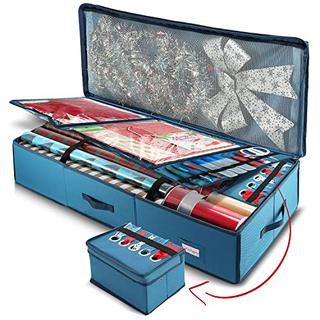 Hearth & Harbor Wrapping Paper Storage Organizer Container
